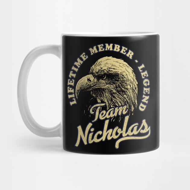 Nicholas Name - Lifetime Member Legend - Eagle by Stacy Peters Art